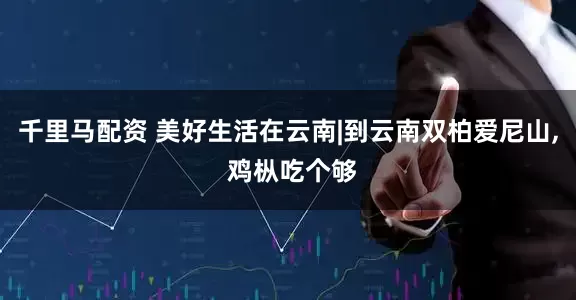 千里马配资 美好生活在云南|到云南双柏爱尼山, 鸡枞吃个够